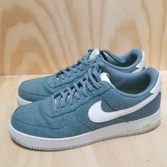 Nike Air Force 1 Low ‘07Canvas Ozone Blue Size 11 Men’s Gorgeous CN0866-001